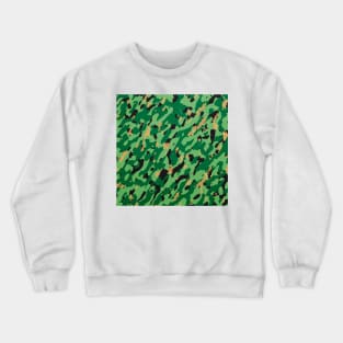 Camouflage - Green and light green Crewneck Sweatshirt